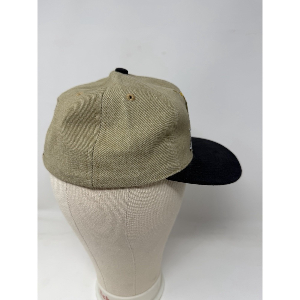 Vintage 1996 Warner Bros Marvin the Martian Hat Khaki Black Made in USA Medium - Picture 5 of 9